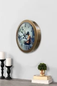 Kasva Concept 36 cm Eskitme Metal Doğal Yaşam Duvar Saati - 3