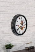 Kasva Concept 40cm Siyah Metal Eskitme Duvar Saati - 3