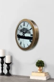 Kasva Concept Hediyelik 36 Cm Eskitme Metal Wall Clock Duvar Saati - 3