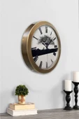 Kasva Concept Hediyelik 36 Cm Eskitme Metal Wall Clock Duvar Saati - 2