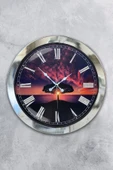 Kasva Concept Hediyelik 36 Cm Krom Metal Ağaç Duvar Saati - 1
