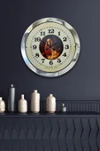 Kasva Concept Hediyelik 36 Cm Krom Metal Tablo Kadın Duvar Saati - 1