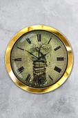 Kasva Concept Hediyelik 36 Cm Gold Metal Kitap Duvar Saati - 1