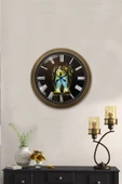 Kasva Concept 36 cm Eskitme Metal Kitap - Insan Duvar Saati - 4
