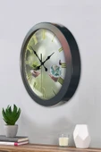 Kasva Concept Hediyelik 36 Cm Siyah Metal Iklim Temalı Duvar Saati - 3