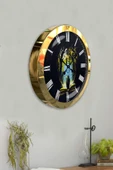 Kasva Concept Hediyelik 36 Cm Gold Metal Kitap - Insan Duvar Saati - 4