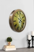 Kasva Concept Hediyelik 36 Cm Eskitme Metal Şişe Duvar Saati - 1
