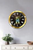 Kasva Concept Hediyelik 36 Cm Gold Metal Kitap - Insan Duvar Saati - 2