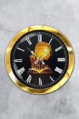 Kasva Concept 36 Cm Gold Metal Kitap - Insan Duvar Saati - 1