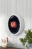 Kasva Concept 40 Cm Beyaz Metal Türk Bayrağı Duvar Saati - 3