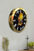 Kasva Concept 36 Cm Gold Metal Kitap - Insan Duvar Saati - 4