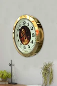 Kasva Concept 36 Cm Gold Metal Tablo Kadın Duvar Saati - 2