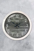 Kasva Concept Hediyelik 36 Cm Beyaz Metal Firstime Duvar Saati - 1