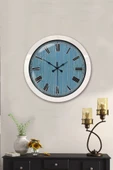 Kasva Concept Hediyelik 36 Cm Beyaz Metal Milano 2 Duvar Saati - 2