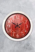 Kasva Concept Hediyelik 36 Cm Beyaz Metal Boston 2 Duvar Saati - 1