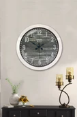 Kasva Concept Hediyelik 36 Cm Beyaz Metal Firstime Duvar Saati - 2