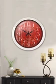 Kasva Concept Hediyelik 36 Cm Beyaz Metal Boston 2 Duvar Saati - 2