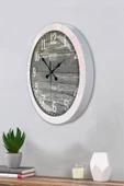 Kasva Concept Hediyelik 36 Cm Beyaz Metal Firstime Duvar Saati - 3