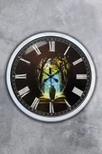 Kasva Concept 40 Cm Beyaz Metal Kitap - Insan Duvar Saati - 1