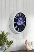 Kasva Concept Hediyelik 40 Cm Beyaz Metal Kartal Duvar Saati - 2