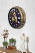 Kasva Concept Hediyelik 40 Cm Eskitme Metal Maske Duvar Saati - 2