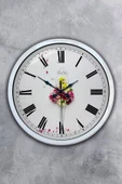 Kasva Concept Hediyelik 40 Cm Beyaz Metal Balerin Duvar Saati - 1