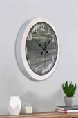 Kasva Concept Hediyelik 36 Cm Beyaz Metal Firstime Duvar Saati - 4