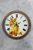 Kasva Concept Hediyelik 36 Cm Eskitme Metal Kedi Duvar Saati - 1