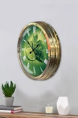 Kasva Concept Hediyelik 40 Cm Gold Metal Limon Temalı Mutfak Duvar Saati - 3