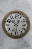 Kasva Concept 36 Cm Eskitme Metal Old Town Duvar Saati - 1