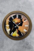 Kasva Concept 36 cm Eskitme Metal Doğa Duvar Saati - 1