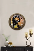 Kasva Concept 36 cm Eskitme Metal Doğa Duvar Saati - 2