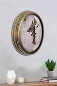 Kasva Concept Hediyelik Duvar Saati 40 Cm Metal Eskitme Renk Tekstil Modeli - 3