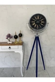 Platin Saat 150 Cm Krom Metal Ayaklı Tripod Saat - 3