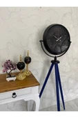 Kasva Concept 150 Cm Dekoratif Tripod Ayaklı Tüm Aksamları Metal Siyah Renk Saat - 1