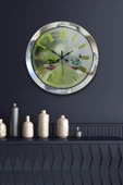 Kasva Concept Hediyelik 36 Cm Krom Metal Iklim Temalı Duvar Saati - 2