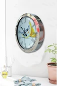 Kasva Concept Hediyelik 36 Cm Krom Metal Mutfak Duvar Saati - 3
