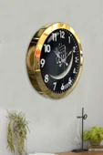 Kasva Concept Hediyelik 36 Cm Gold Metal Allah Yazılı Duvar Saati - 4