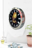 Kasva Concept Hediyelik 36 Cm Krom Metal Kitap - Insan Duvar Saati - 3