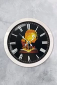 Kasva Concept Hediyelik 36 Cm Beyaz Metal Kitap - Insan Duvar Saati - 1