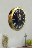 Kasva Concept Hediyelik 36 Cm Gold Metal Joker Duvar Saati - 4