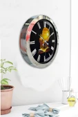 Kasva Concept Hediyelik 36 Cm Krom Metal Kitap - Insan Duvar Saati - 4