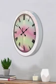 Kasva Concept Hediyelik 36 Cm Beyaz Metal Alacalı Duvar Saati - 3