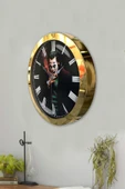 Kasva Concept Hediyelik 36 Cm Gold Metal Joker Duvar Saati - 3