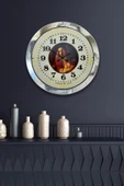 Kasva Concept Hediyelik 36 Cm Krom Metal Tablo Kadın Duvar Saati - 2