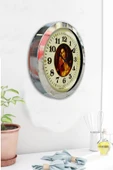 Kasva Concept Hediyelik 36 Cm Krom Metal Tablo Kadın Duvar Saati - 4