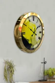 Kasva Concept Hediyelik 36 Cm Gold Metal Sanatsal Duvar Saati - 4