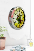 Kasva Concept Hediyelik 36 Cm Krom Metal Naturel Duvar Saati - 4
