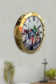 Kasva Concept Hediyelik 36 Cm Gold Metal Süper Kahramanlar Duvar Saati - 4