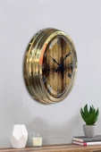 Kasva Concept Hediyelik 40 Cm Gold Metal Eskitme Duvar Saati - 4